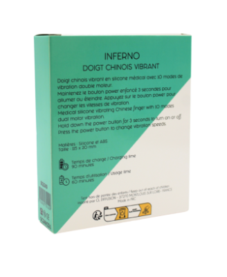 Doigt Vibrant à Double Moteur INFERNO 